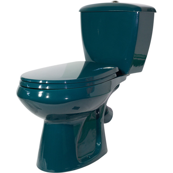 Унитаз-компакт Оскольская керамика Элисса Стандарт зеленый с полипропиленовой крышкой 43325130202 - фото 2