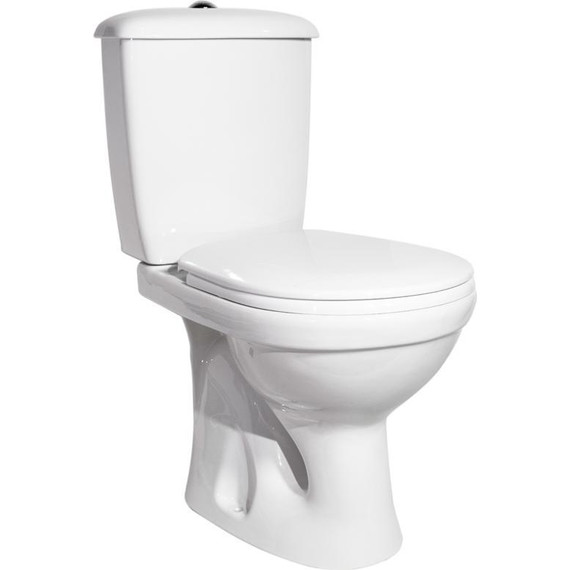 Унитаз-компакт Оскольская керамика Суперкомпакт Стандарт (вертикальный выпуск) с полипропиленовой крышкой 47301110322 - фото 2