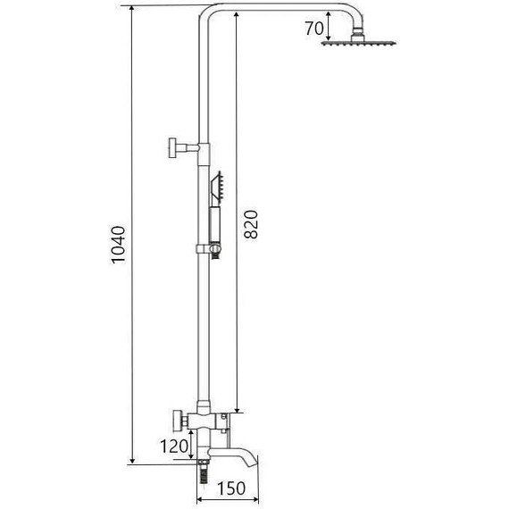 Душевая стойка Mixxus Champion SUS-009-J - фото 3