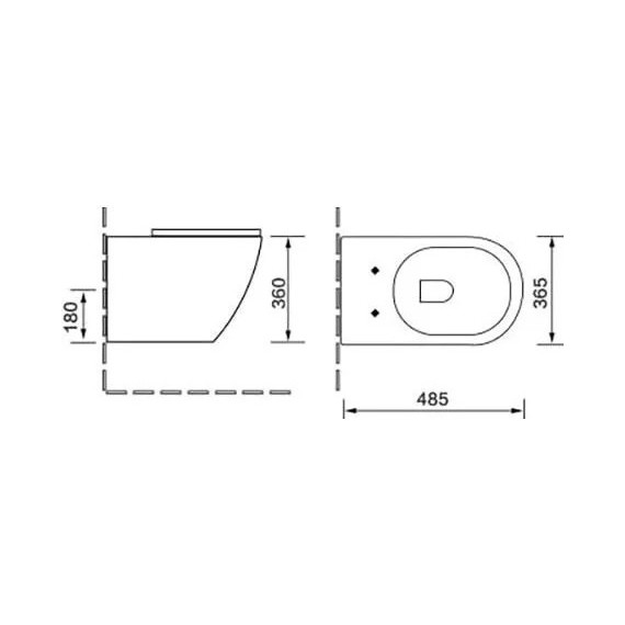 Инсталляция Grohe Rapid SL с подвесным безободковым унитазом SantiLine SL-5005 - фото 12