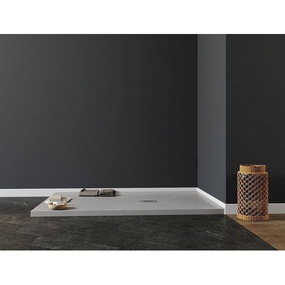 Каменный поддон Aquanet Pleasure 140x90 см 258879, серый - фото 5