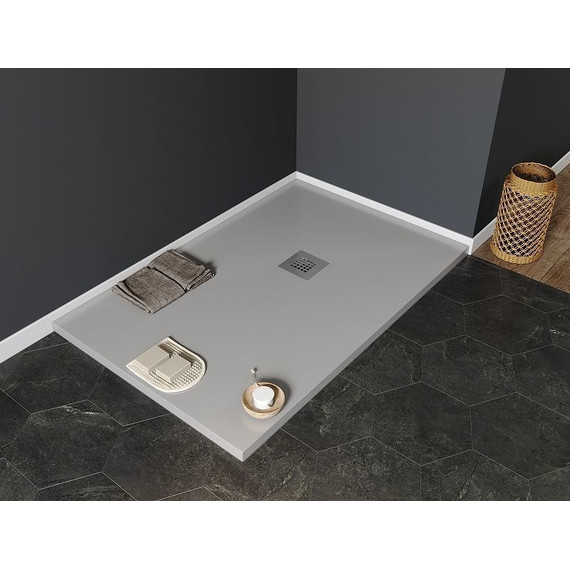 Каменный поддон Aquanet Pleasure 140x90 см 258879, серый - фото 6