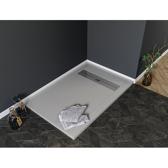 Каменный поддон Aquanet Delight 160x90 см 258887, серый - фото 6