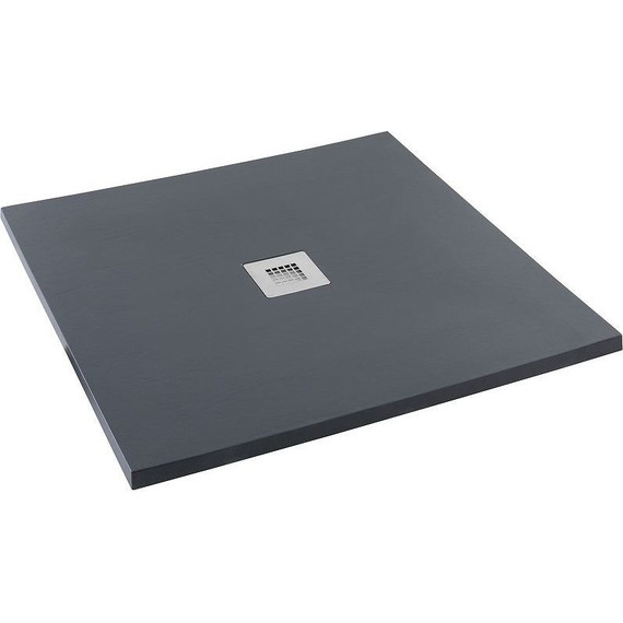 Каменный поддон Aquanet Pleasure 100x100 см 258889, чёрный - фото 2