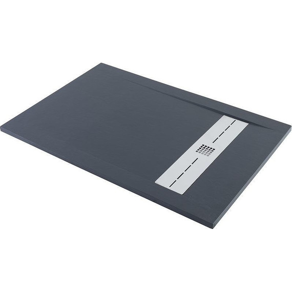 Каменный поддон Aquanet Delight 120x80 см 258897, чёрный - фото 2