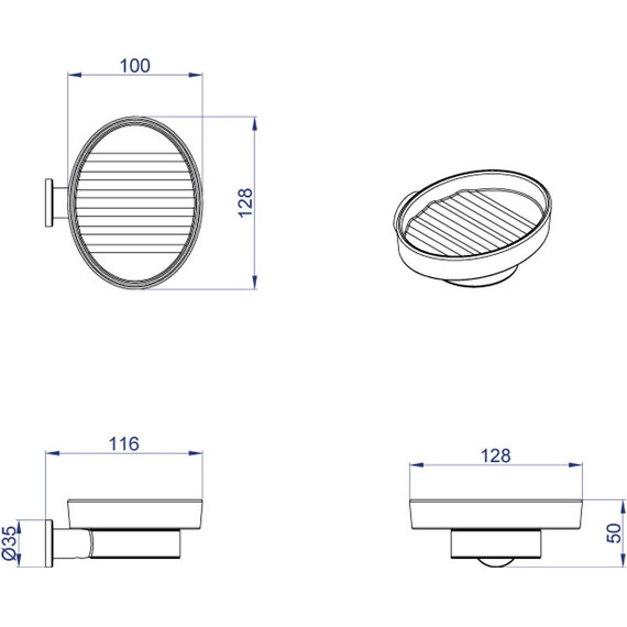 Мыльница Azario Forny AZ-88308 - фото 3