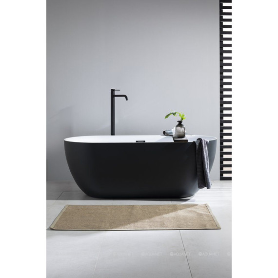 Ванна отдельностоящая Aquanet Delight 170х78 см 289723, чёрный матовый - фото 2