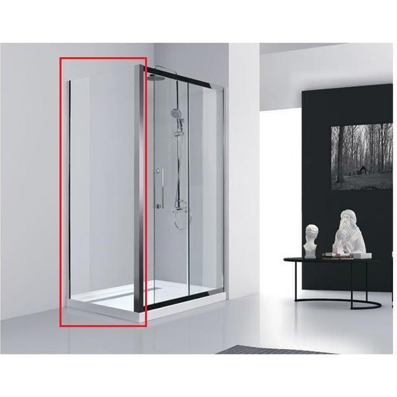 Боковая стенка Aquanet Delta NPE1131 80 см 273608 (стекло 8 мм) хром/прозрачное - фото 2