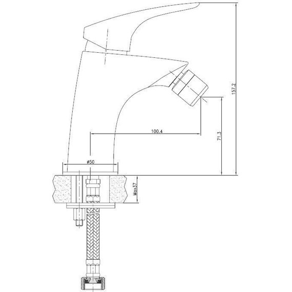 Смеситель для биде Aquanet Techno SD90884 187210 - фото 4