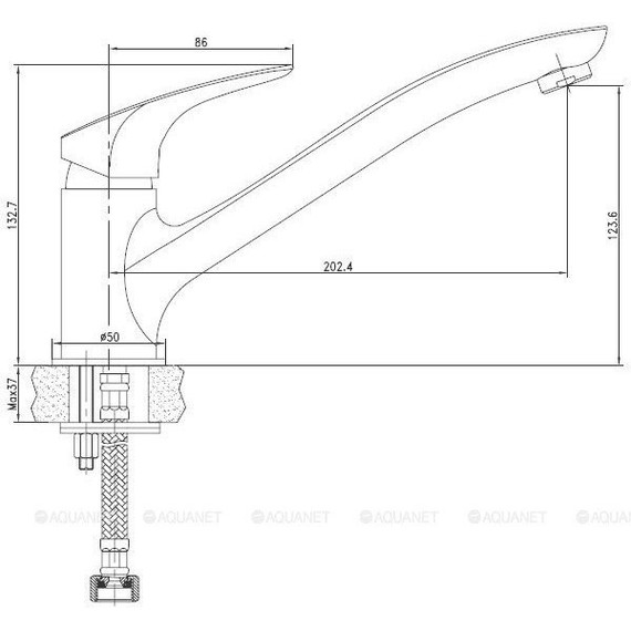 Смеситель для кухни Aquanet Techno SD90885 187211 - фото 4