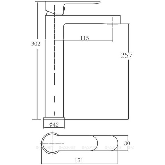Смеситель для раковины Aquanet Passion AF300-11С 216758 - фото, картинка 3 Смеситель для раковины Aquanet Passion AF300-11С 216758 - фото 3