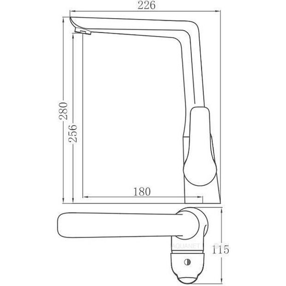 Смеситель для кухни Aquanet Pragmatic AF430-41С 216770 - фото 2