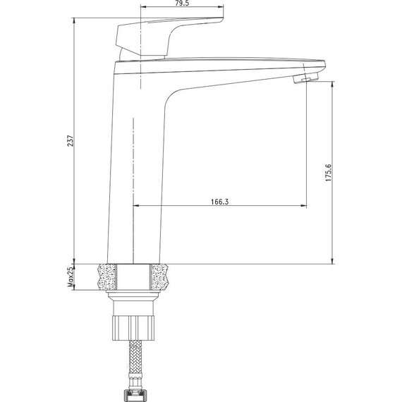 Смеситель для раковины Aquanet Magic AF410-11C 237452 - фото 3