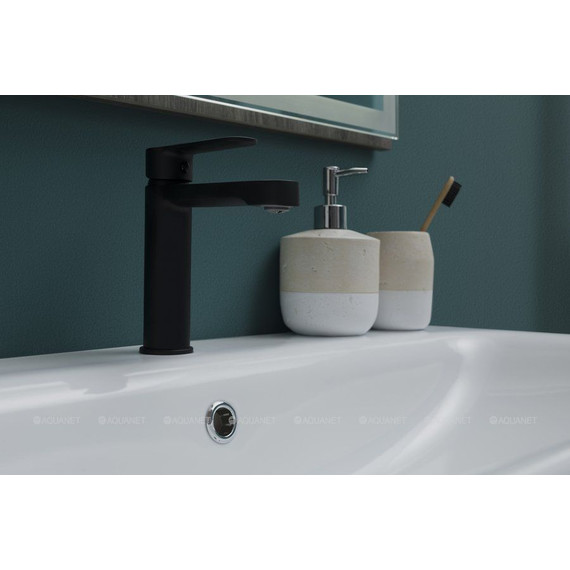 Смеситель для раковины Aquanet Passion AF300-10B 243293, чёрный матовый - фото, картинка 2 Смеситель для раковины Aquanet Passion AF300-10B 243293, чёрный матовый - фото 2