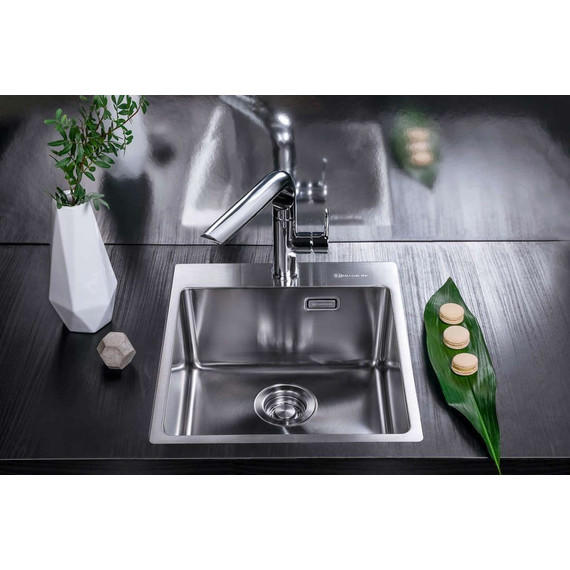 Мойка кухонная Omoikiri Amadare 45-IN (4993802) 1 мм, Цвет производителя: нержавеющая сталь - фото 2