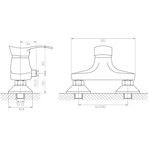 Смеситель для душа Haiba HB2001 - фото 2