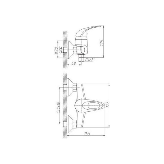 Смеситель для душа Haiba HB2003 - фото 2