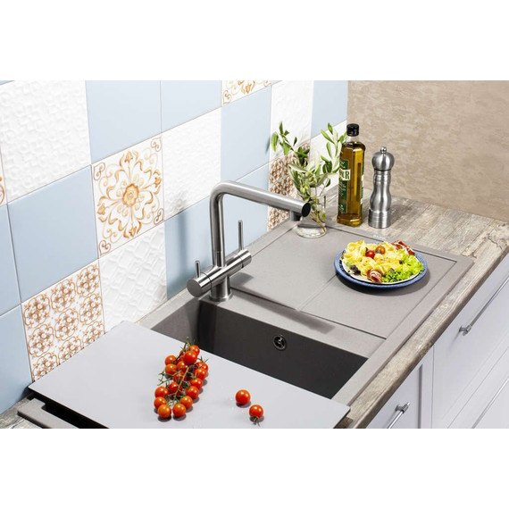 Кухонная мойка Omoikiri Sumi 100-GR 4993565, leningrad grey, Цвет производителя: Leningrad Grey - фото 3