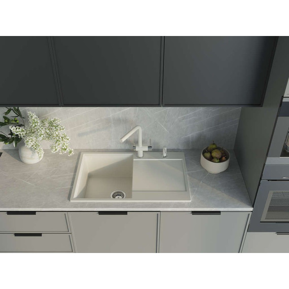 Кухонная мойка Omoikiri Daisen 78T-WH 4993522, белый, Цвет производителя: белый - фото 2