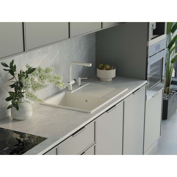 Кухонная мойка Omoikiri Daisen 78T-WH 4993522, белый, Цвет производителя: белый - фото 4