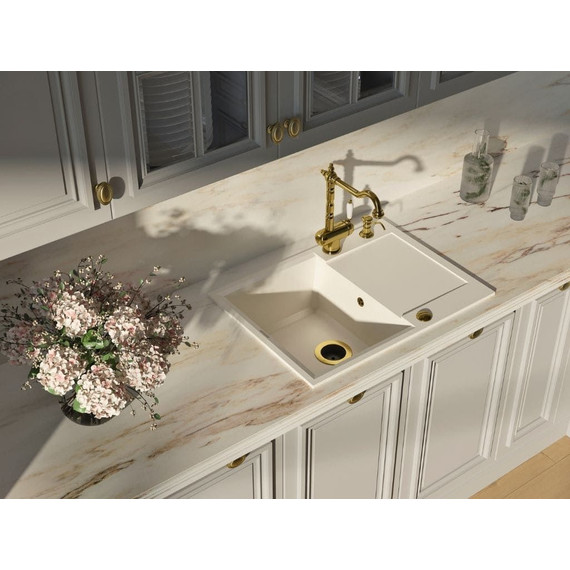 Кухонная мойка Omoikiri Sakaime 68-BE 4993109, ваниль, Цвет производителя: ваниль - фото 4