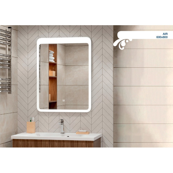 Зеркало Mirsant Air 60 см - фото, картинка 2 Зеркало Mirsant Air 60 см - фото 2