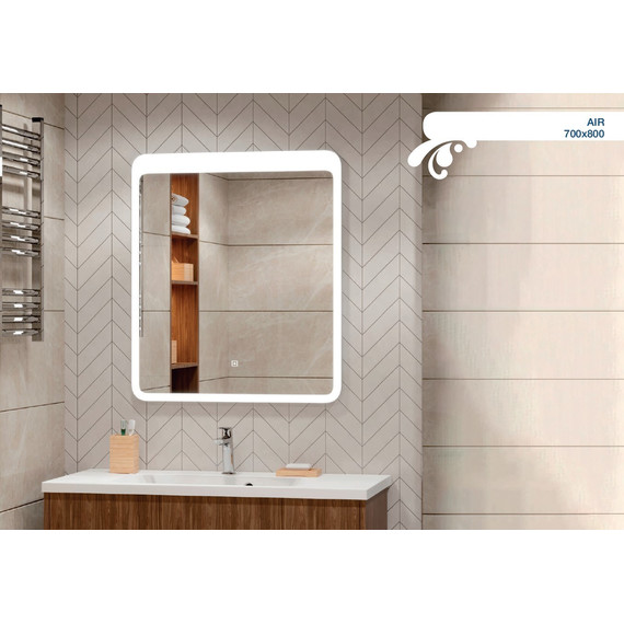 Зеркало Mirsant Air 70 см - фото, картинка 2 Зеркало Mirsant Air 70 см - фото 2