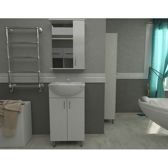 Тумба напольная с раковиной Orange Роса 50 см Ro-50TUW+RA - фото 5