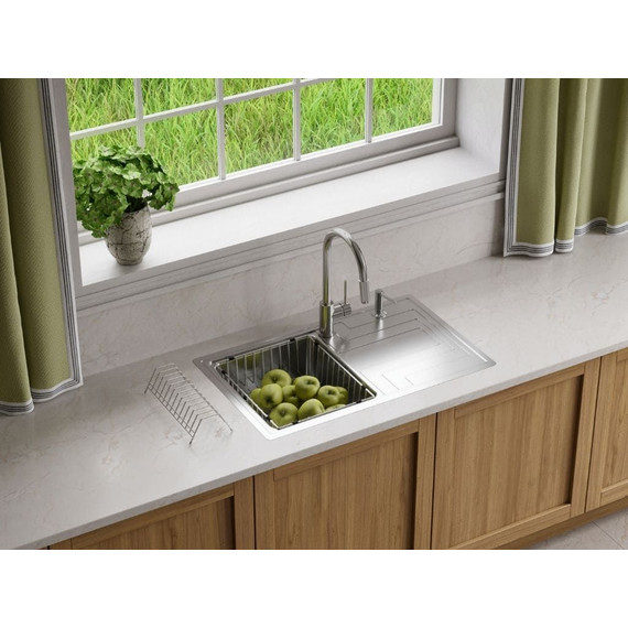 Мойка кухонная Omoikiri Mizu 78-IN (4973730) 0,9 мм, Цвет производителя: нержавеющая сталь - фото 2