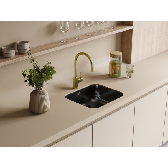 Мойка кухонная Omoikiri Omi 49-U/I-GM (4993073) 0,8 мм, вороненая сталь, Цвет производителя: вороненая сталь - фото 3