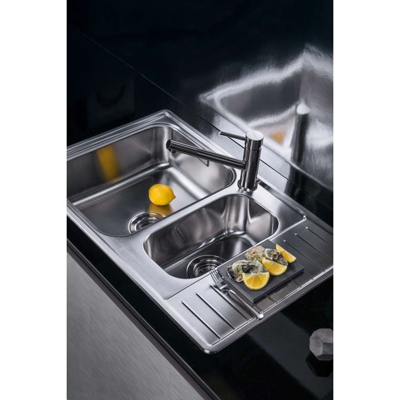 Мойка кухонная Omoikiri Sagami 79-2-IN (4993733) 0,8 мм, Цвет производителя: нержавеющая сталь - фото 2