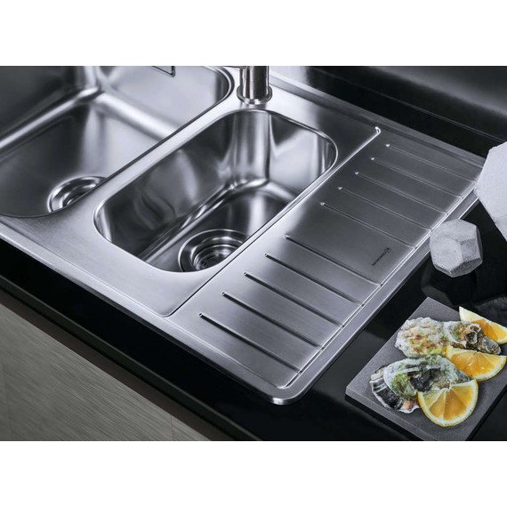 Мойка кухонная Omoikiri Sagami 79-2-IN (4993733) 0,8 мм, Цвет производителя: нержавеющая сталь - фото 3