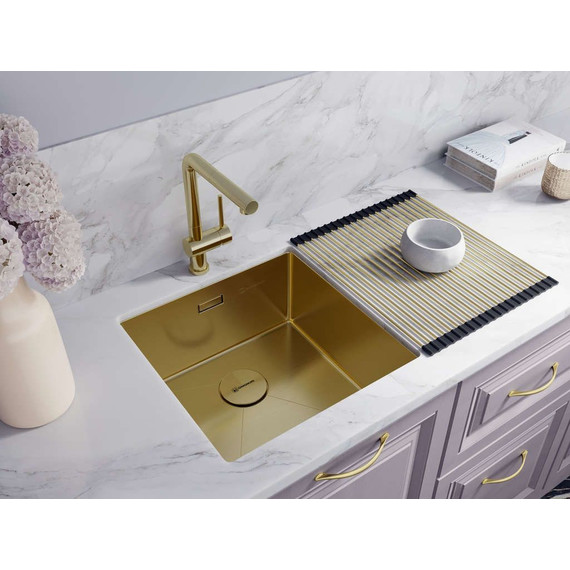 Смеситель для кухни Omoikiri Akashi-S LG 4994263, светлое золото - фото 2