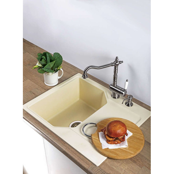 Смеситель для кухни Omoikiri Kyoto-SI 4994297, античное серебро - фото 2