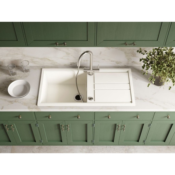 Кухонная мойка Omoikiri Kitagawa 100-WH 4993787, белый, Цвет производителя: белый - фото 4