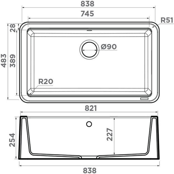 Кухонная мойка Omoikiri Tarento 83-BL 4993178, чёрный, Цвет производителя: чёрный - фото 2