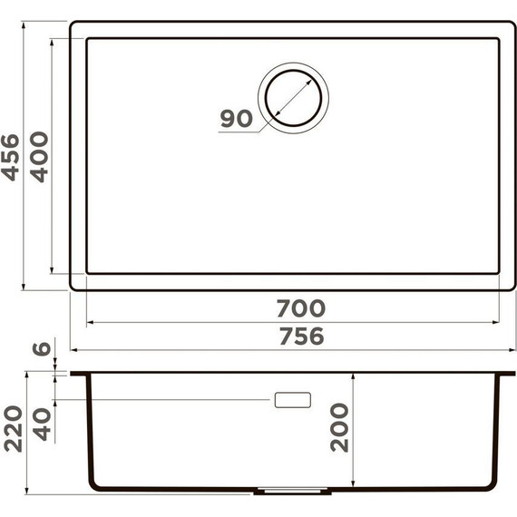 Кухонная мойка Omoikiri Yamakawa 75-U/I-GB 4993779, графит, Цвет производителя: графит - фото 5