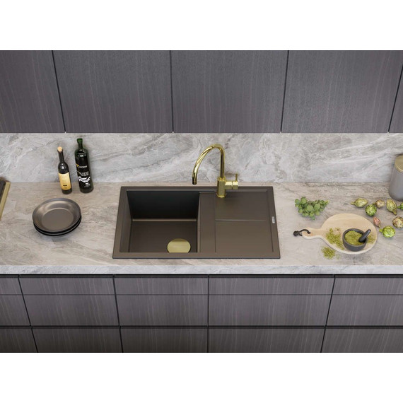 Смеситель для кухни Omoikiri Wakayama-GM 4994291, светлое золото - фото 4