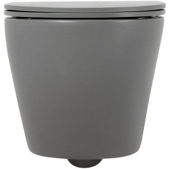 Унитаз подвесной безободковый BelBagno Colorato BB062CHR-GR, серый матовый, Цвет производителя: серый матовый - фото 4