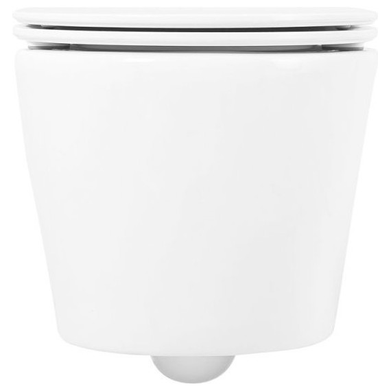 Унитаз подвесной безободковый BelBagno Tre BB8001CHR/SC с крышкой микролифт - фото 10