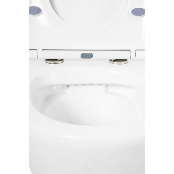 Унитаз подвесной безободковый BelBagno Tre BB8001CHR/SC с крышкой микролифт - фото 12