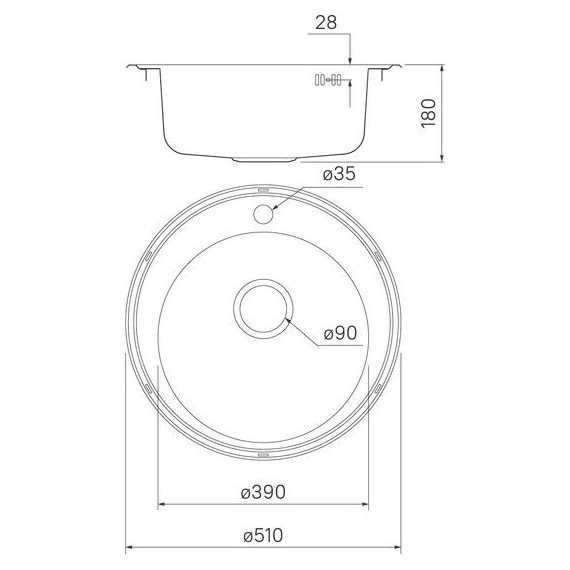 Кухонная мойка Iddis Basic BAS51P0i77 0,6 мм, сталь - фото 4