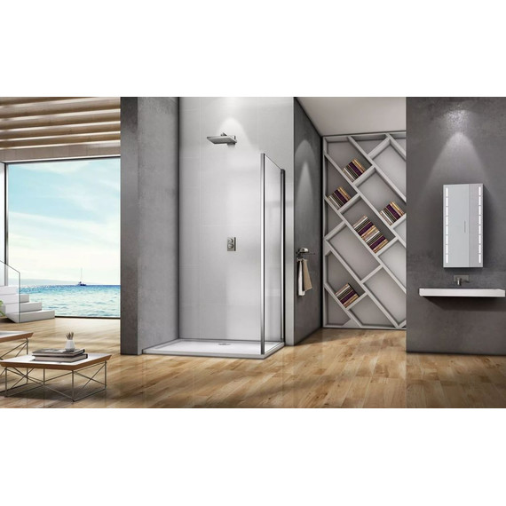 Боковая стенка Bas Lira SP-80-C-CH 80 см хром/прозрачное - фото 7