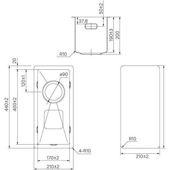 Кухонная мойка Iddis Edifice EDI21S0i77 1 мм, сатин - фото 4