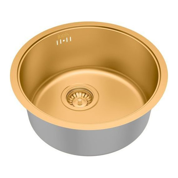Кухонная мойка Iddis Edifice EDI42B0i77 0,8 мм, золото матовое - фото 2