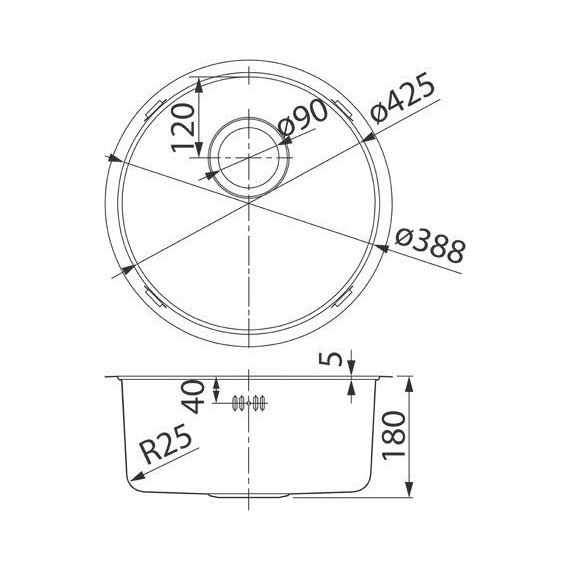 Кухонная мойка Iddis Edifice EDI42B0i77 0,8 мм, золото матовое - фото 4