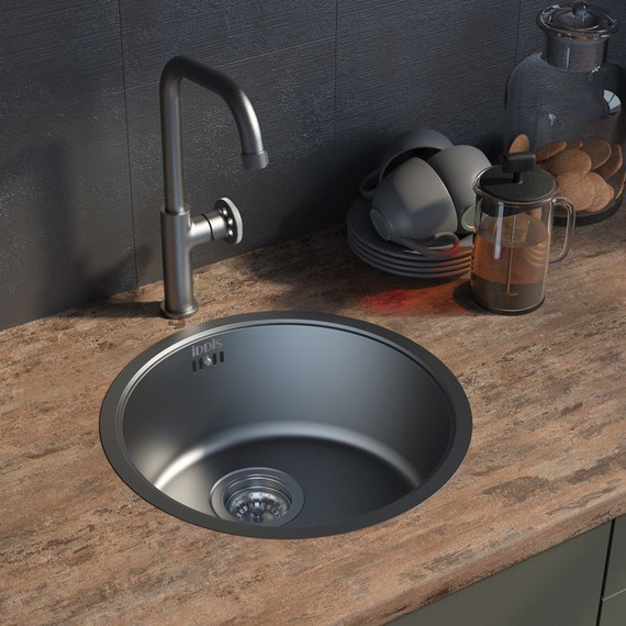 Кухонная мойка Iddis Edifice EDI42G0i77 0,8 мм, графитовый - фото 3