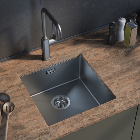 Кухонная мойка Iddis Edifice EDI44G0i77 1 мм, графитовый - фото 3