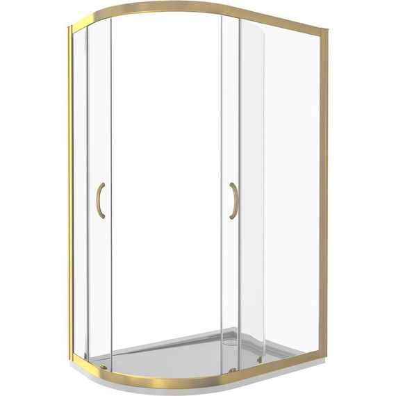 Душевое ограждение Bas Jazz R-120-B-BR 120x80 см, бронза/тонированное - фото 2