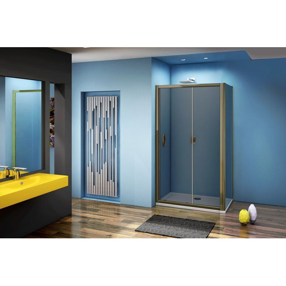 Душевое ограждение Bas Jazz WTW-110-B-BR+SP-80-B-BR 110x80 см, бронза/тонированное - фото 3